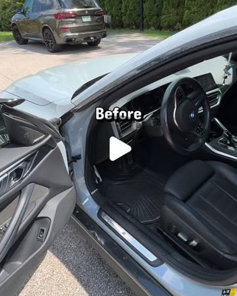 BMW M440i interior before detailing