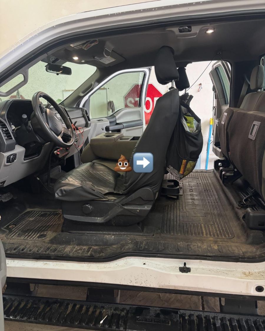 Heavy duty truck before